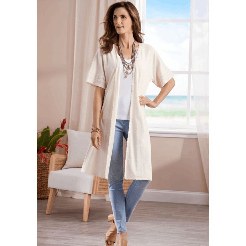 NWT Soft Surrounding Fara cardigan Topper Women's XS​​​​​​
